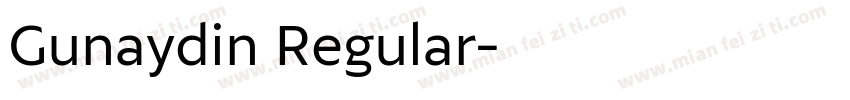Gunaydin Regular字体转换